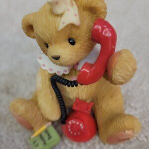 Cherished Teddies Bear Figurine DORIS - I JUST CALLED TO SAY I LOVE YOU-Vintage